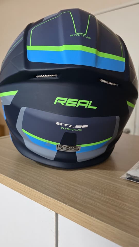 หมวกกันน็อคเปิดคาง Real Helmets (ไม่มีกล่อง) สภาพใหม่ 99% ไซส์ M
