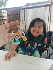 Custom Portrait Keychain, DIY Handmade Each Piece - image blurred placeholder