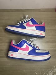 Nike Air Force 1 Low (GS) голубо-розовые - image blurred placeholder