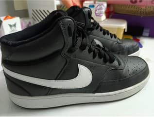 Кроссовки Nike Court Vision Mid Next Nature в черно-белой расцветке - image blurred placeholder