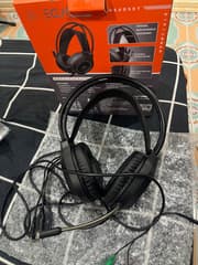 Игровая гарнитура EGA H106 с RGB-подсветкой, микрофоном, кабель 2 метра, разъем 3.5 мм - image blurred placeholder