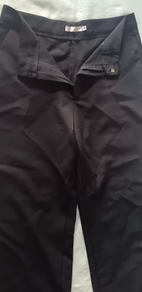 กางเกงสแลค ทรงกระบอกกลาง Size XL สีดำ