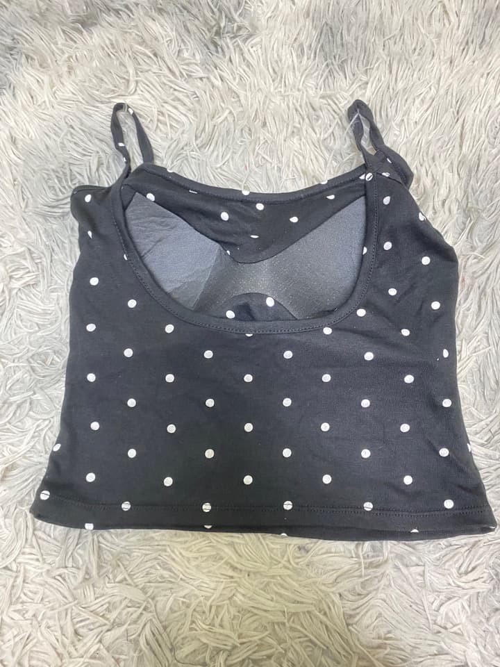 Backless spaghetti strap top