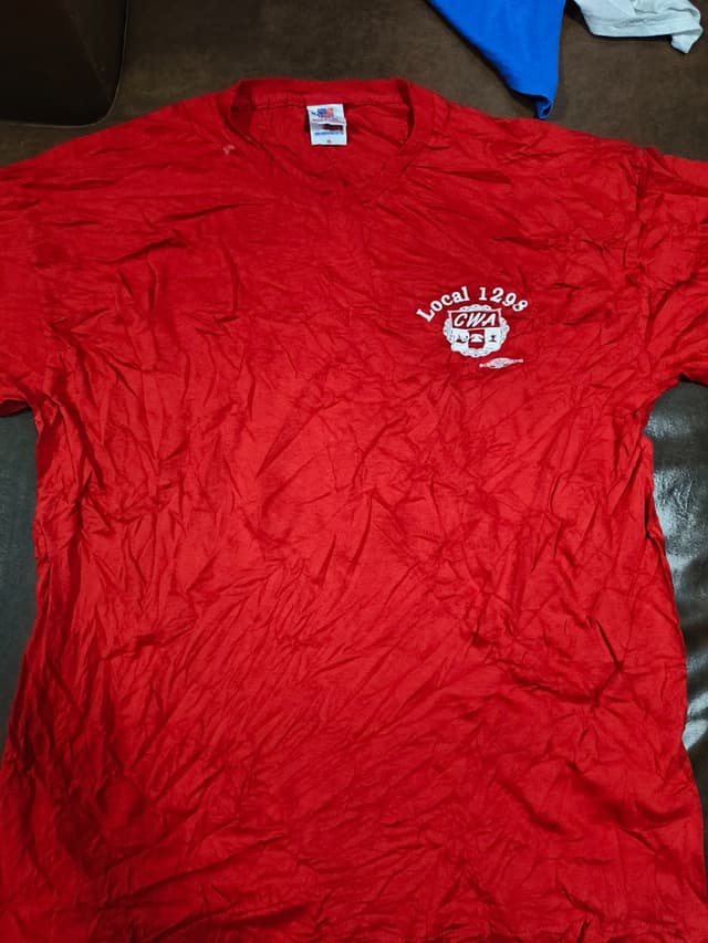 เสื้อยืด Bayside USA ลายสมาคม CWA ลายงูด้านหลังดุๆ