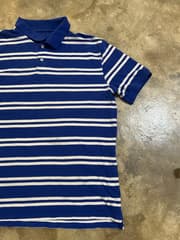 เสื้อคอปกสีฟ้าตัดขาว เนื้อผ้าดีไม่บาง ไซส์ XL-2XL - image blurred placeholder
