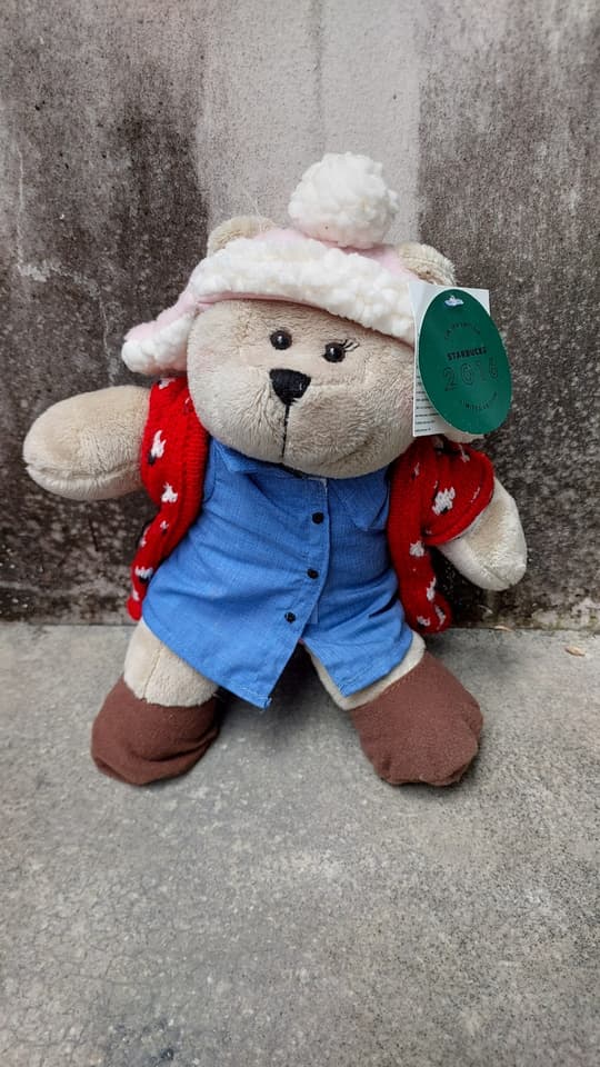 Медвежата Starbucks Bearista-X'Mas 2016 Boy & Girl, продаются комплектом из 2 штук