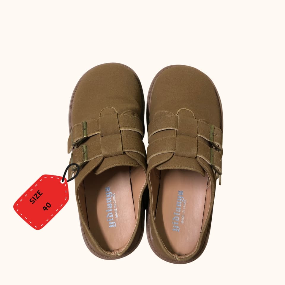 Замшевые туфли с круглым носком, без шнуровки, подошва 1,5 дюйма