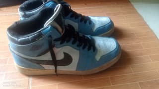 Кроссовки Nike Air Jordan сине-черные - image blurred placeholder