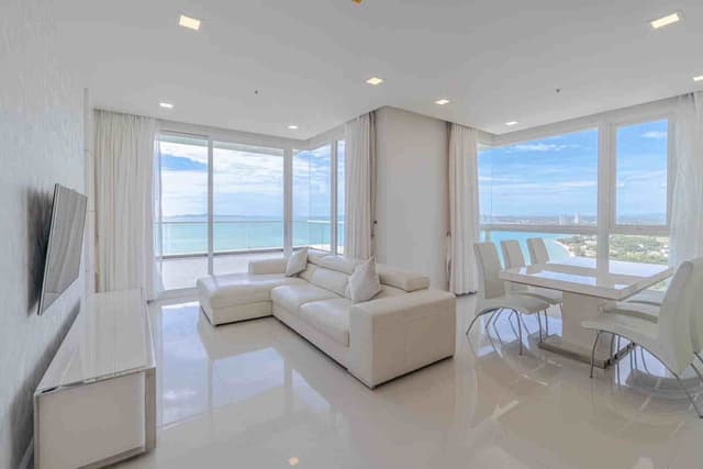 C1432 Luxury Penthouse for Sale, Del Mare Bangsaray, Panoramic Sea View, Beachfront Condo at Bang Saray Beach