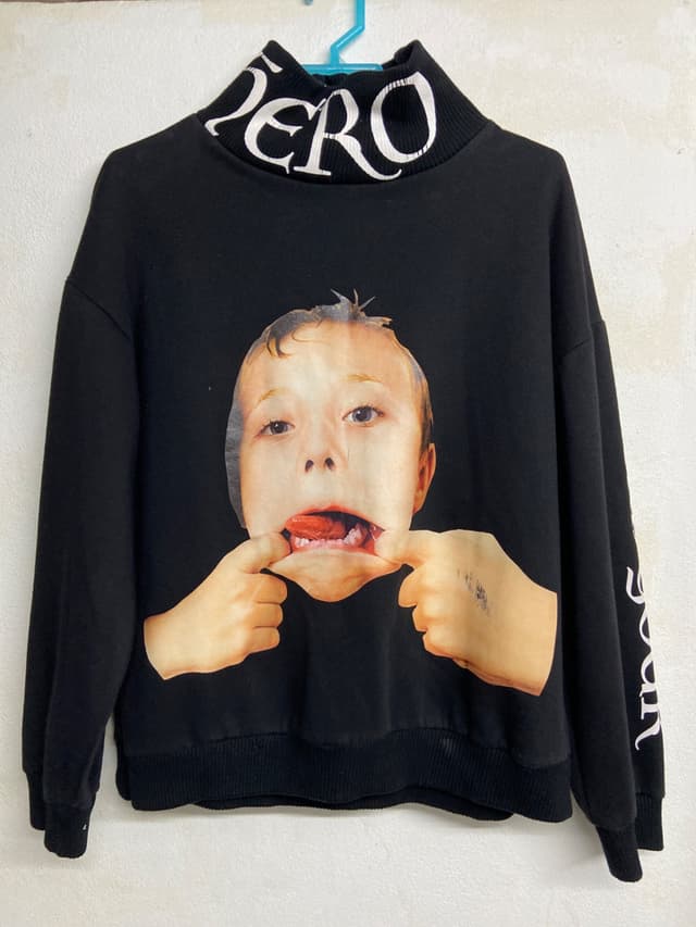 Streets boys long-sleeve sweater, black, front fabric, cool style