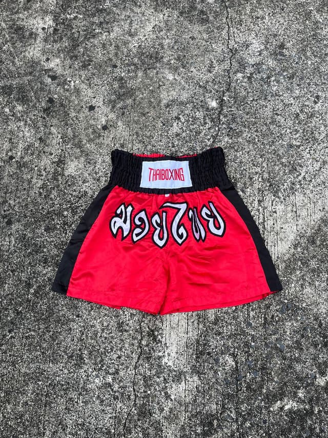 Thai Boxing Pants Red and Black