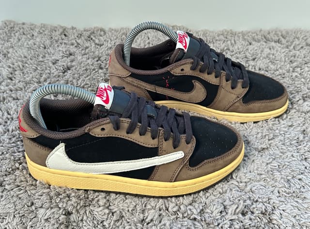 Nike Jordan 1 Retro Low OG PS Travis Scott Mocha Sneakers Size 36.5/23 cm