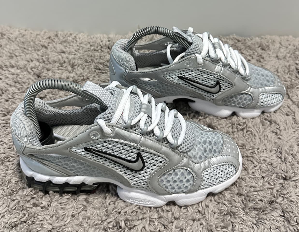 Кроссовки Nike Air Zoom Spiridon Cage 2 Metallic Silver, размер 36/22.5cm