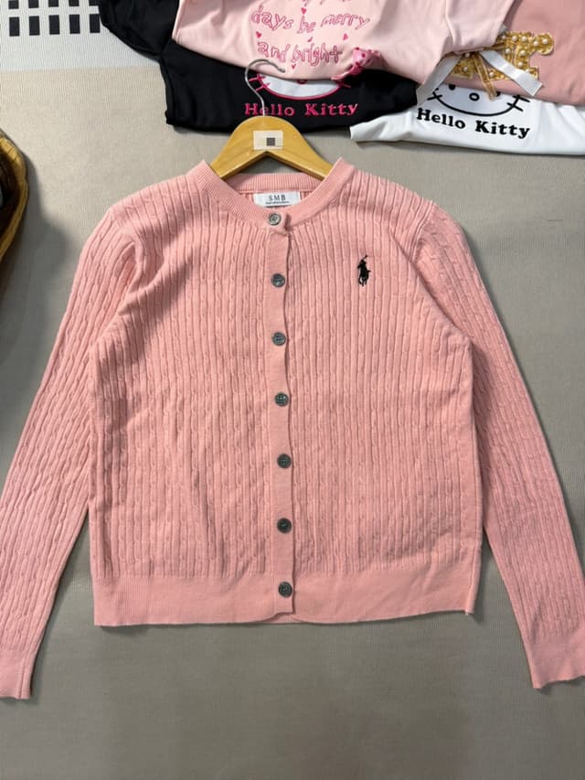 Knitted cardigan with horse embroidery, available in 3 colors
