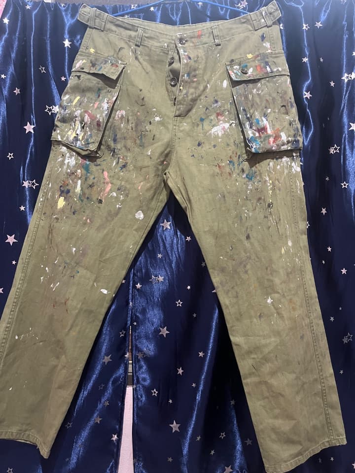 Карго-брюки HERILL Duck Splash цвета Olive Drab