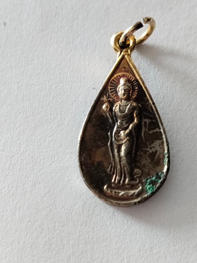 Guanyin Bodhisattva Standing on Dragon Water Drop Coin Ban Raeng, Mueang District, Ratchaburi Province