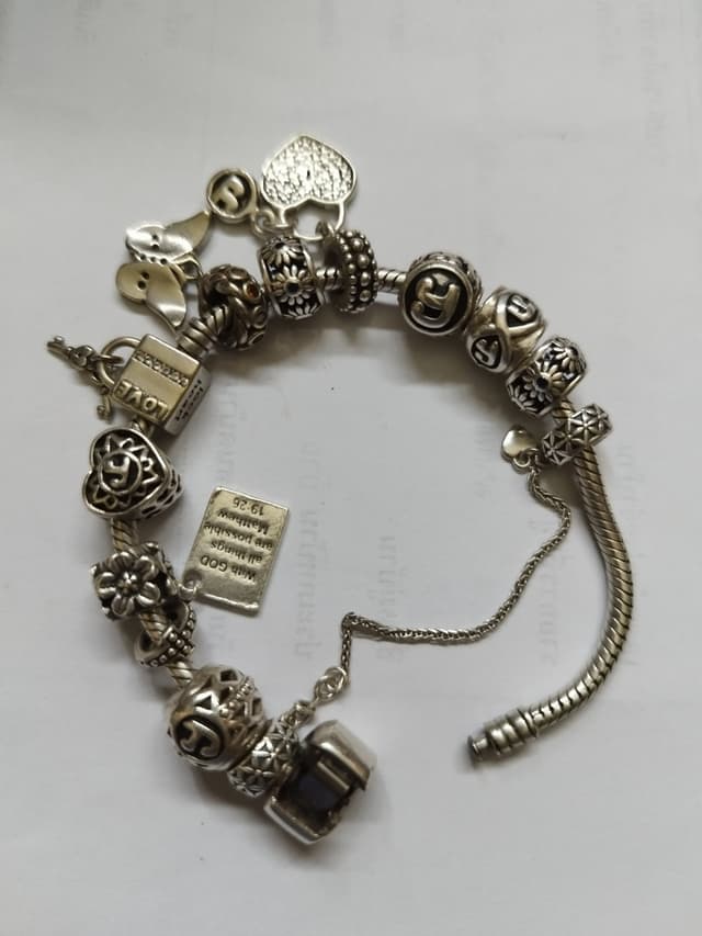 925 Sterling Silver Bracelet Set (16 cm)