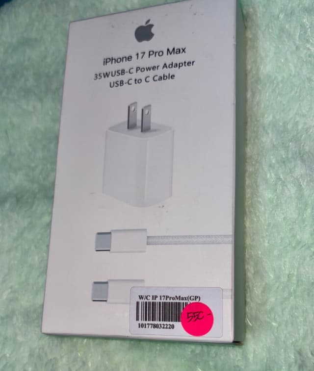 35W Apple Genuine Charger Set with Fast Charging Cable, Free Shipping