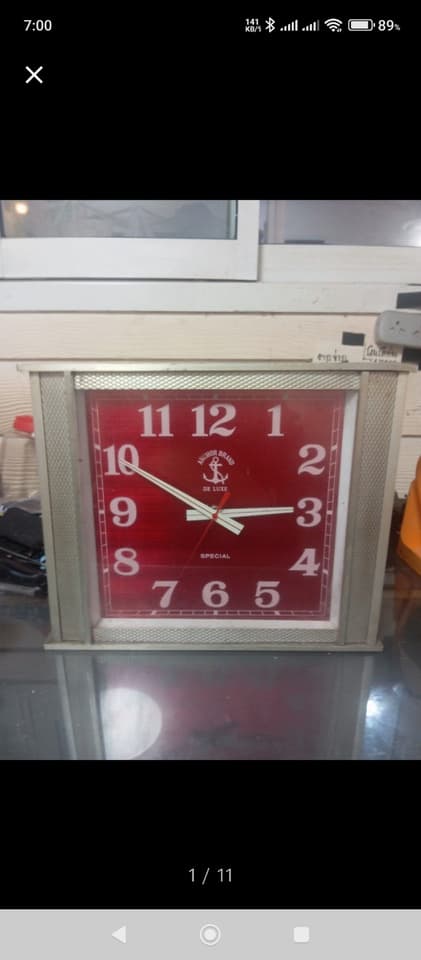 Vintage Wall Clock, Genuine Anchor Brand 100% Made In Japan