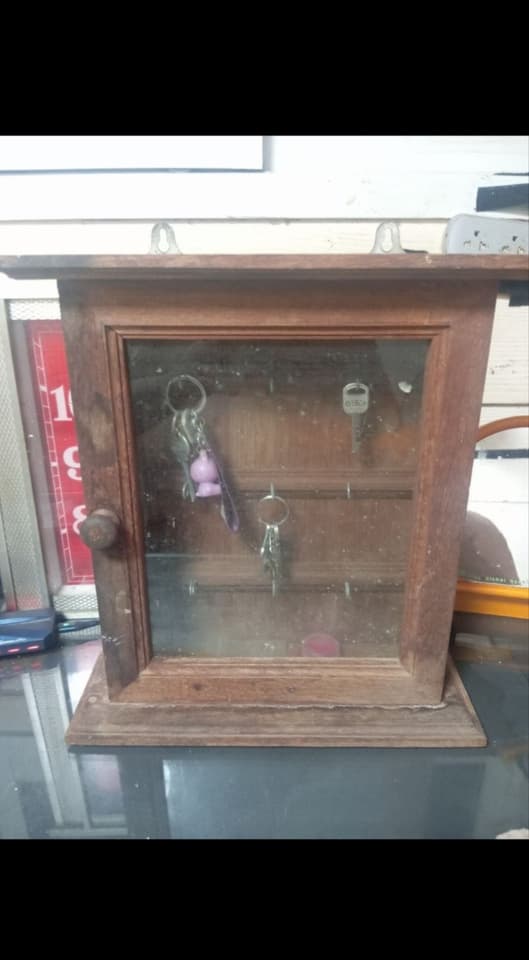 Solid Teak Key Cabinet