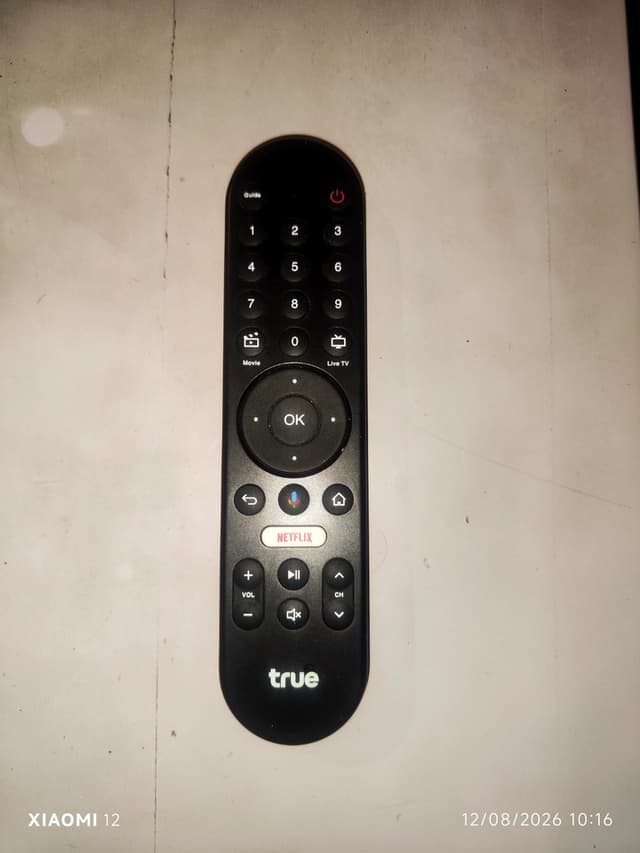รีโมทกล่อง True ID TV Gen2 ของแท้ สั่งงานด้วยเสียงได้ มีปุ่มลัดไปยังแอปต่างๆ