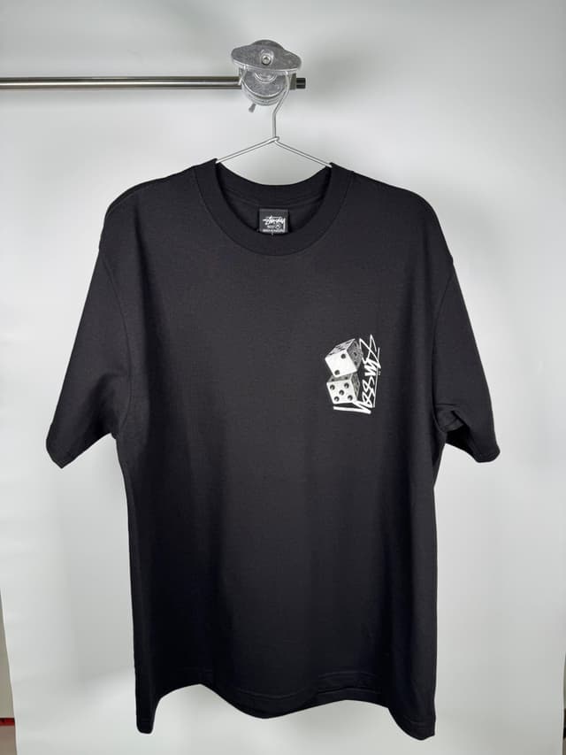 เสื้อยืด Stüssy ลายลูกเต๋าสีดำ ของใหม่ ไซส์ M