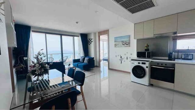 C1472 ขายด่วน คอนโด Riviera Jomtien 2 ห้องนอน ห้องมุม วิวทะเล ชั้น 32