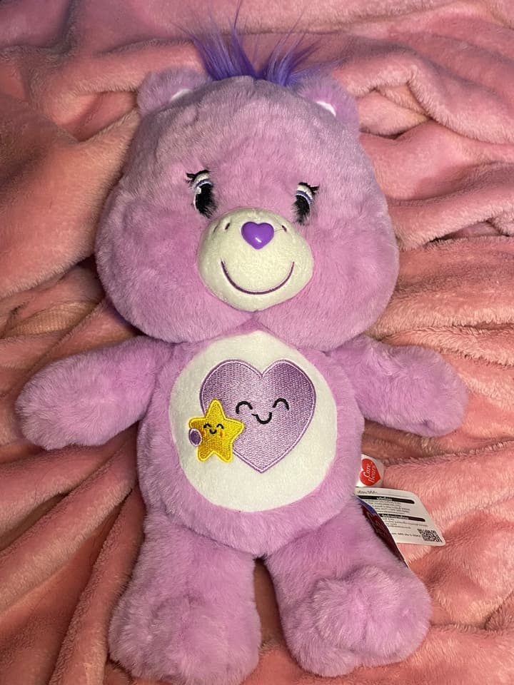 Мягкая игрушка-медвежонок Care Bears, Take Care, светло-фиолетовый