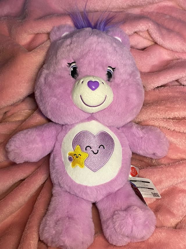 ตุ๊กตาหมี Care Bears น้อง Take care สีม่วงอ่อน