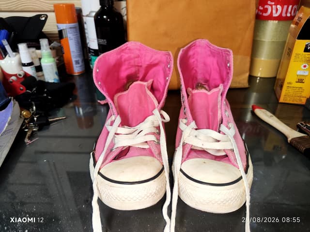 รองเท้า Converse แท้ รุ่น Chuck Taylor All Star High (สีชมพู)