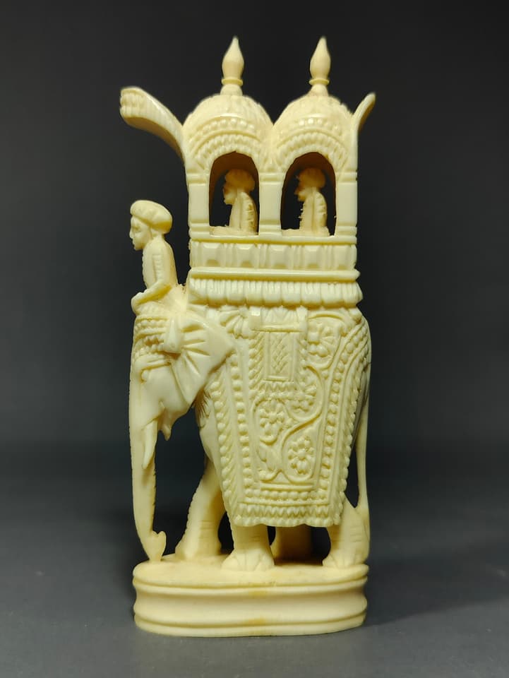 Ancient Carving Indian Art Elephant Rider