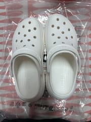 รองเท้าผู้หญิง Crocs Crush Clogs สีขาว Size W8 38-39 - image blurred placeholder