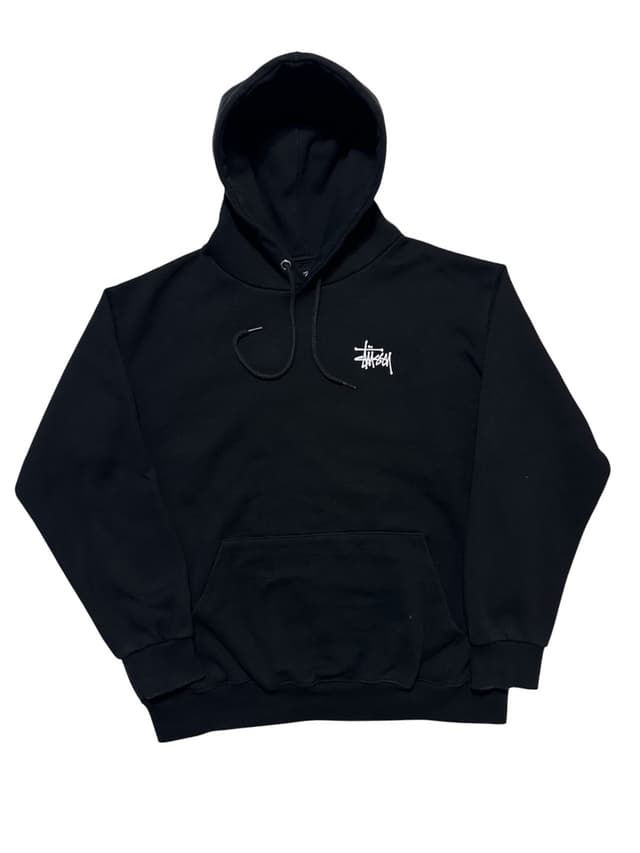 Stussy Logo Hoodie Black Used