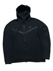 Nike Tech Fleece Hoodie Black Used - image blurred placeholder