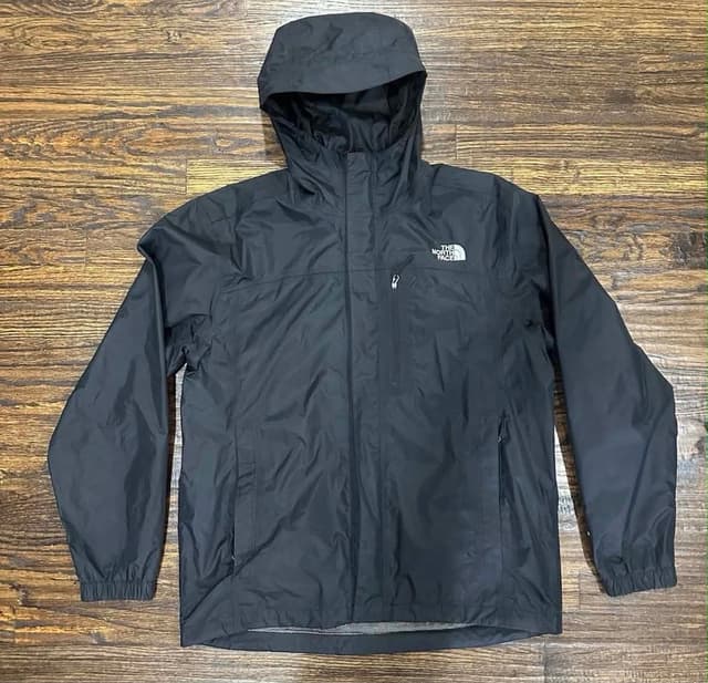 The North Face black jacket (Dryvent) used, 100% authentic, Size: M-L, chest 22, length 28.5