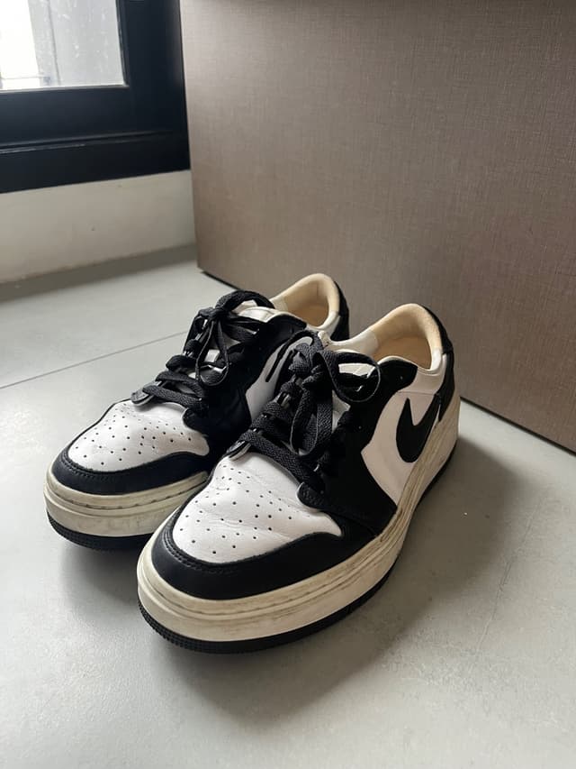 Nike Air Jordan 1 Elavate Low White Black Sneakers