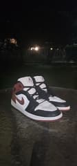 Original Nike Jordans sneakers black/white&brown - image blurred placeholder