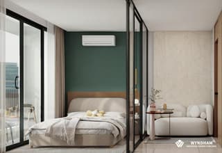 Pool-View Condo in Chalong, Building B, 6th floor, pool view. 28 sq.m. - image blurred placeholder