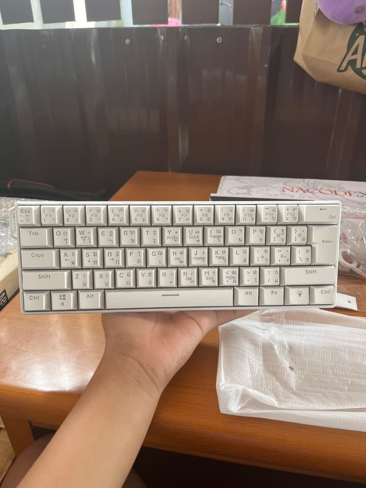 Ajazz Nk61 Gaming Keyboard, Red Switch