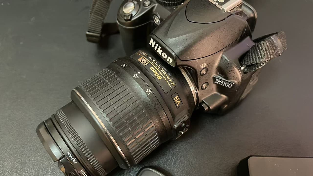 กล้อง Nikon D3100 พร้อมเลนส์ 18-55mm มือสอง สภาพใช้งานได้ 100%