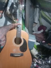 Large Plum Blossoms Guitar - image blurred placeholder
