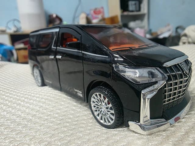 Black Toyota Alphard Van Model