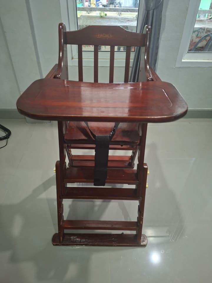 Wooden Baby High Chair