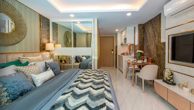 Studio for sale at Dusit Grand Park 2 in Jomtien, 25.12 sqm, Garden view