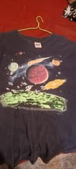 Authentic 90s Vintage T-Shirt with Solar System Design, Glow-in-the-Dark - image blurred placeholder