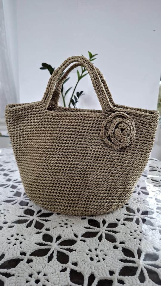 Handmade Khaki Paracord Woven Bag