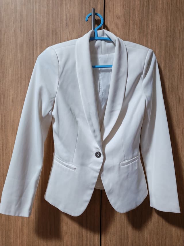 White Long-Sleeve Cover-Up