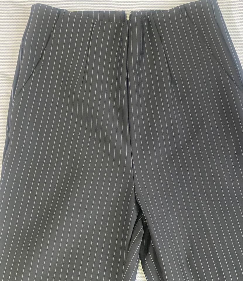 High-Waisted Pants with Hidden Zipper