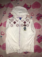เสื้อฮู้ดดี้ซิปหน้า Disney ลาย มินนี่เม้าส์ทำท่าไหว้สวยงาม - image blurred placeholder