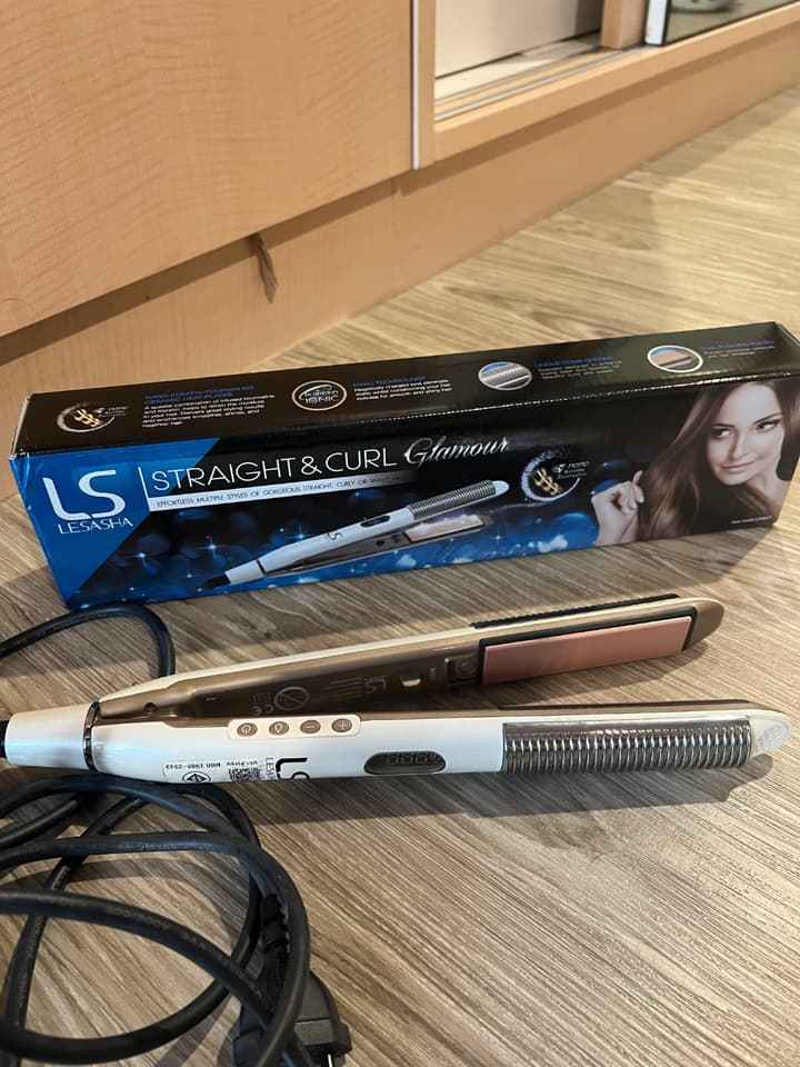 Lesasha 2-in-1 Hair Straightener Straight&Curl Glamour LS1647